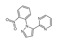 2-(1-(2-NITROPHENYL)-1H-PYRAZOL-5-YL)PYRIMIDINE结构式