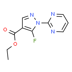 ETHYL5-FLUORO-1-(PYRIMIDIN-2-YL)-1H-PYRAZOLE-4-CARBOXYLATE Structure