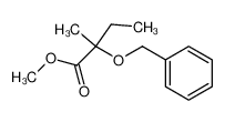 2-Benzyloxy-2-methyl-butyric acid methyl ester Structure
