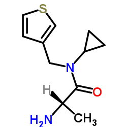 N-Cyclopropyl-N-(3-thienylmethyl)alaninamide结构式