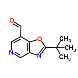 2-(2-Methyl-2-propanyl)[1,3]oxazolo[4,5-c]pyridine-7-carbaldehyde Structure