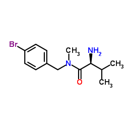 N-(4-Bromobenzyl)-N-methyl-L-valinamide结构式