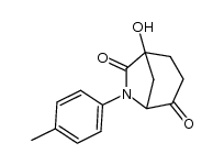 1-hydroxy-6-(p-tolyl)-6-azabicyclo[3.2.1]octane-4,7-dione结构式