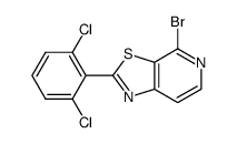 4-bromo-2-(2,6-dichlorophenyl)thiazolo[5,4-c]pyridine Structure