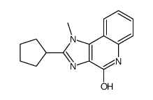 2-cyclopentyl-1-methyl-5H-imidazo[4,5-c]quinolin-4-one结构式