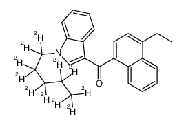 1-(Pentyl-d11)-3-(4-ethyl-naphthoyl)indole结构式