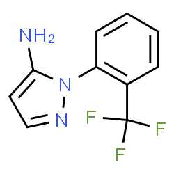 1-[2-(Trifluoromethyl)phenyl]-1H-pyrazol-5-amine structure