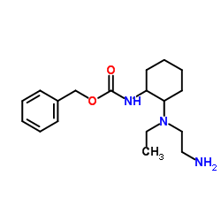 Benzyl {2-[(2-aminoethyl)(ethyl)amino]cyclohexyl}carbamate Structure