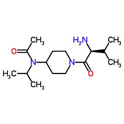 N-Isopropyl-N-[1-(L-valyl)-4-piperidinyl]acetamide Structure