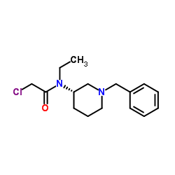 N-[(3S)-1-Benzyl-3-piperidinyl]-2-chloro-N-ethylacetamide Structure