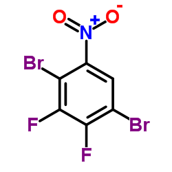 1,4-Dibromo-2,3-difluoro-5-nitrobenzene Structure