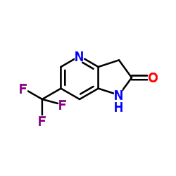 6-(Trifluoromethyl)-1,3-dihydro-2H-pyrrolo[3,2-b]pyridin-2-one structure