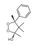(3S,5R)-3,4,4,5-tetramethyl-5-phenyl-1,2-dioxolan-3-ol结构式