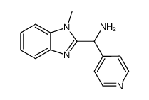 C-(1-methyl-1H-benzoimidazol-2-yl)-C-pyridin-4-yl-methylamine Structure