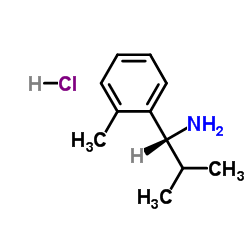 (1R)-2-Methyl-1-(2-methylphenyl)-1-propanamine hydrochloride (1:1) Structure