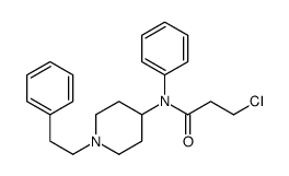 3-chloro-N-phenyl-N-[1-(2-phenylethyl)piperidin-4-yl]propanamide Structure