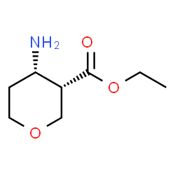 (3S,4S)-ethyl4-aminotetrahydro-2H-pyran-3-carboxylate(Syrup)结构式