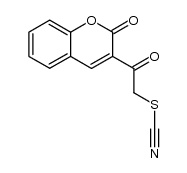 3-(2-thiocyanatoacetyl)-2H-1-benzopyran-2-one Structure