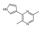 Pyrazine, 2,5-dimethyl-3-(1H-pyrrol-3-yl)- (9CI)结构式
