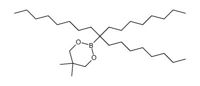5,5-dimethyl-2-(9-octylheptadecan-9-yl)-1,3,2-dioxaborinane Structure