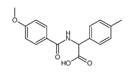 N-(4-methoxybenzoyl)-2-(4-methylphenyl)glycine结构式