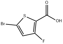 5-溴-3-氟噻吩-2-羧酸结构式