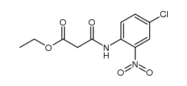 ethyl 3-[(4-chloro-2-nitrophenyl)amino]-3-oxopropionate结构式