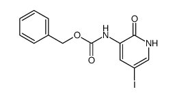 3-<<(benzyloxy)carbonyl>amino>-5-iodopyrid-2-one结构式