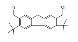 3,6-ditert-butyl-2,7-bis(chloromethyl)-9H-fluorene Structure