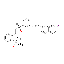 [R-(E)]-alpha-[3-[2-(7-Chloro-2-quinolinyl)ethenyl]phenyl]-2-(1-hydroxy-1-methylethyl)benzenepropanol Structure