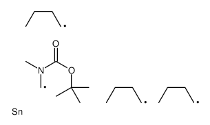 tert-butyl N-methyl-N-(tributylstannylmethyl)carbamate Structure