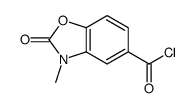 5-Benzoxazolecarbonyl chloride, 2,3-dihydro-3-methyl-2-oxo- (9CI) Structure