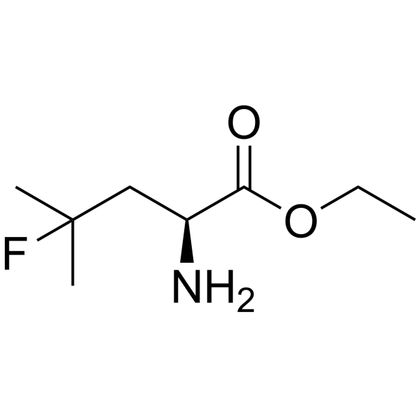 (S)-4-氟亮氨酸乙酯结构式