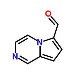 Pyrrolo[1,2-a]pyrazine-6-carboxaldehyde(9CI) Structure