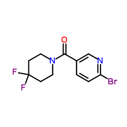 (6-Bromo-3-pyridinyl)(4,4-difluoro-1-piperidinyl)methanone图片