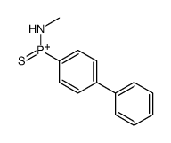 methylamino-(4-phenylphenyl)-sulfanylidenephosphanium Structure