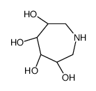1H-Azepine-3,4,5,6-tetrol, hexahydro-, (3S,4R,5R,6S)- Structure