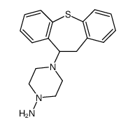 4-(10,11-dihydro-dibenzo[b,f]thiepin-10-yl)-piperazin-1-ylamine Structure
