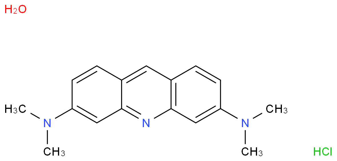 3,6-Acridinediamine, N,N,N',N'-tetramethyl-, monohydrochloride结构式