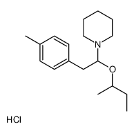 1-[1-butan-2-yloxy-2-(4-methylphenyl)ethyl]piperidine,hydrochloride结构式