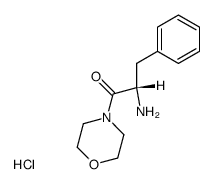 (2S)-1-morpholino-1-oxo-3-phenyl-2-propanaminium chloride Structure