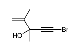 5-bromo-2,3-dimethylpent-1-en-4-yn-3-ol Structure