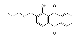 2-(butoxymethyl)-1-hydroxyanthracene-9,10-dione Structure