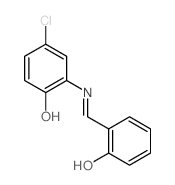 Phenol,4-chloro-2-[[(2-hydroxyphenyl)methylene]amino]-结构式
