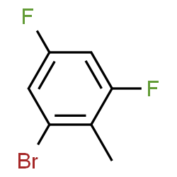 1-溴-3,5-二氟-2-甲基苯结构式