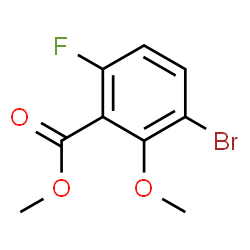 Methyl 3-bromo-6-fluoro-2-methoxybenzoate Structure