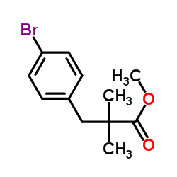 Methyl 3-(4-bromophenyl)-2,2-dimethylpropanoate结构式