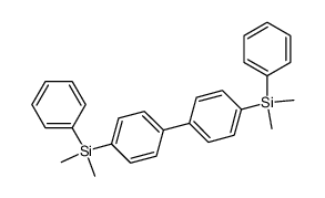 Si,Si,Si',Si'-tetramethyl-Si,Si'-diphenyl-Si,Si'-biphenyl-4,4'-diyl-bis-silane结构式