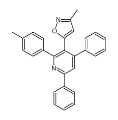 3-methyl-5-[2-(4-methylphenyl)-4,6-diphenylpyridin-3-yl]-1,2-oxazole Structure