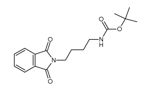 tert-butyl 4-(1,3-dioxoisoindolin-2-yl)butylcarbamate Structure